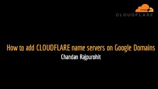 How to add CLOUDFLARE name servers on Google Domains [upl. by Far312]