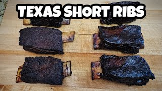 Texas Beef Short Ribs  Smoked Beef Ribs [upl. by Ilene]