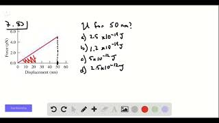 Based on Fig P7 82 how much elastic potential energy is stored in the DNA when it is stretched 50 [upl. by Wanda]