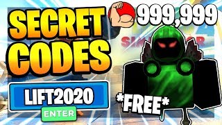 ALL NEW SECRET OP CODES in WEIGHT LIFTING SIMULATOR 4 MAY 2020 Roblox [upl. by Bayer]