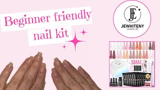 How to Polygel nails  Jewhiteny kit review [upl. by Lello700]