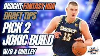 NBA Fantasy Basketball  Mock Draft From Pick 2  Jokic Build [upl. by Paza]