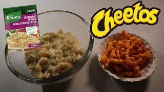 KNORR SIDEKICKS CREAMY GARLIC RAFFAELLO amp CHEETOS CHEDDAR JALAPENO ASMR MUKBANG [upl. by Jessalyn118]