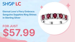 Sanguine Sapphire amp White Zircon Art Deco Ring in Silver Size 7 15 ctw [upl. by Neitsirhc]