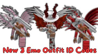 New 3 Emo Outfits ID Codes  Links For Brookhaven RP Berry Avenue And Bloxburg [upl. by Tobye686]