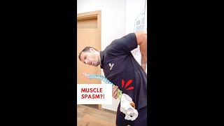 Muscle spasm in the lower back [upl. by Matias]