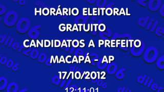 Horário Eleitoral Pref MacapáAP 17102012 Rádio [upl. by Ettelegna]