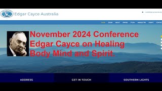 Edgar Cayce Australia Conference  November 16th and 17th 2024 [upl. by Trini756]