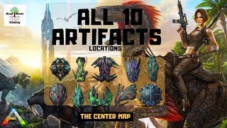 ARK ALL 10 ARTIFACT LOCATIONS THE CENTER MAP [upl. by Letnahc]