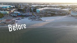 BEFORE AND AFTER Hurricane Helene aftermath on Fort Myers Beach Beach [upl. by Ferde316]