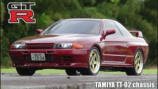 タミヤTT02スカイラインGTRR32が欲しくなるビデオ WANT TT02 SKYLINE GTRR32 [upl. by Naehgem]