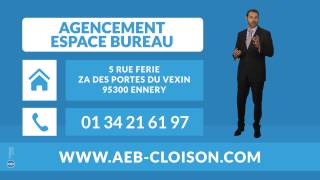 Pose de cloisons 95  AGENCEMENT ESPACE BUREAU [upl. by Lundt867]