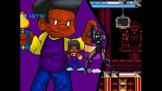 Mugen Darnell Newgrounds Vs Dark Samus [upl. by Bernadette]