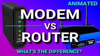 Modem vs Router  Whats the difference [upl. by Lussier]