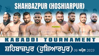 🔴Live Shahbazpur Hoshiarpur Kabaddi Tournament 06 April 2023 [upl. by Goddard]