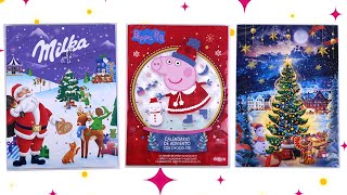 PEPPA PIG Christmas advent calendar  Milka Christmas advent calendar with Christmas tree [upl. by Ahseel]