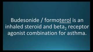 How to pronounce budesonide formoterol Symbicort Memorizing Pharmacology Flashcard [upl. by Fabozzi]