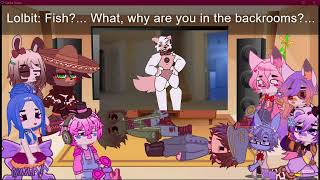 The Oddities roleplay react to Funtime foxy  12 [upl. by Aleina]