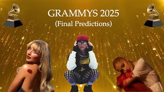 FINAL 2025 Grammy Nomination Predictions [upl. by Den]