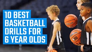 Best Basketball Drills for 6 Year Olds  Fun Beginner Basketball Drills by MOJO [upl. by Corbet]