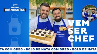 BOLO DE NATA COM OREO SOBREMESA PERFEITA 😋  VEM SER CHEF  ReceitasdePai [upl. by Atila]