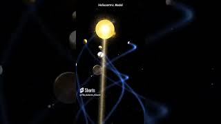 Models of the Solar System Earths Geocentric Model 🌏 vs Suns Heliocentric Model ☀️ [upl. by Eikkin]