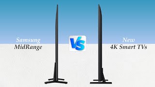 Samsung DU8000 vs DU9000  Midrange 4K Smart TVs [upl. by Aynatan]