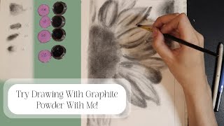 Drawing with Graphite Powder for the First Time [upl. by Acceb]