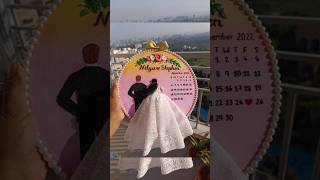 Embroidery hoop Art Calendar embroidery couple embroidery hoop [upl. by Anil]