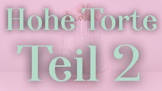 Hohe Torte – Teil 2 – glatt einstreichen und Drip [upl. by Eellek]