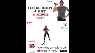 Allenamento Total Body  HIIT Esercizi Per Dimagrire e Tonificare anteprima [upl. by Zoarah]