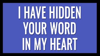 I have hidden your word in my heart ll Psalm 11911 ll ONE minute video ll Memorizing Scriptures [upl. by Kerianne]