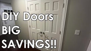 Easy and Affordable Double Closet Doors Not Prehung [upl. by Hak609]