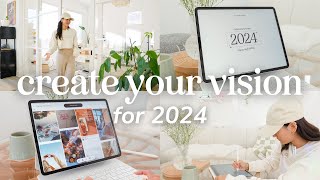 Create Your 2024 Vision with Me  Digital Vision Board amp Journaling ✨ Design Your Year Challenge [upl. by Suinotna579]