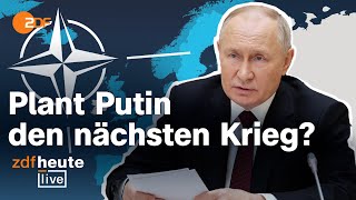 Russische Konfrontation mit Nato Warum die Zeit drängt  Militärexperte Mölling bei ZDFheute live [upl. by Lucic]