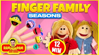 Finger Family Seasons with Puppets  MORE  RamPamPam Kids Songs  Nursery Rhymes amp Children Songs [upl. by Ahsets]