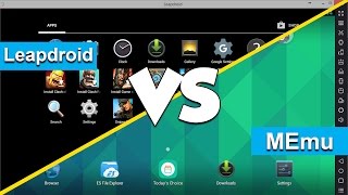 Best Android Emulators For PC 2016 Final Edition  MEmu VS LeapDroid [upl. by Anemolif179]