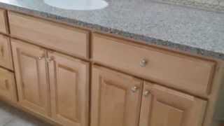 refinishing maple bathroom cabinets by timeless arts refinishing [upl. by Barstow]