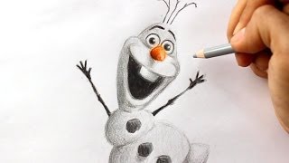 How to draw Olaf Die Eiskönigin Frozen tutorial [upl. by Arria]