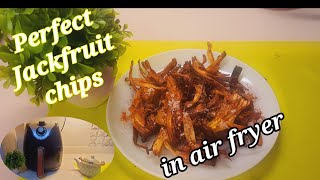 Jackfruit chips in Airfryer Airfryer recipeChakka chips Crispy snacks in airfryer [upl. by Nuj]