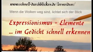 Expressionistische Motive im Gedicht erkennen [upl. by Einahpats]