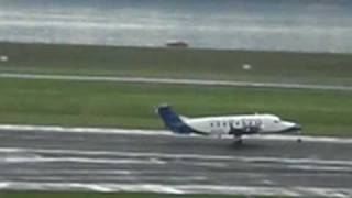 Big Sky Beechcraft 1900D Takeoff from PDX [upl. by Carli968]