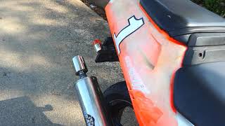 Yamaha TZR 125 R Startup amp Revving Modified Exhaust [upl. by Veljkov820]