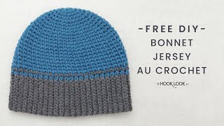 bonnet jersey au crochet [upl. by Akvir]