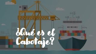 Concepto Logístico ¿Qué es el cabotaje [upl. by Winsor146]