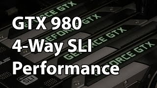 NVIDIA GTX 980 3Way and 4Way SLI Performance [upl. by Schroth]