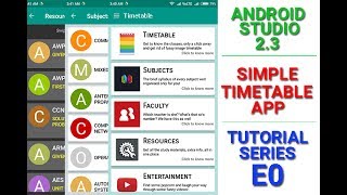 Simple Timetable App Tutorial  E00 How does the app look like [upl. by Grand]