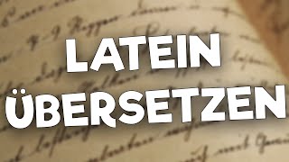 Übersetzen lernen in Latein einfach erklärt Teil 1 [upl. by Sternlight840]