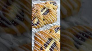 Cherry amp Cream Danishsatisfying pastrychef delicious madefromscratch stepbystep [upl. by Hcone]