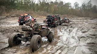 RC Cars in Hard Mud 2022  Traxxas TRX4 Wrangler Defender and Sport [upl. by Vicky]